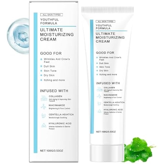 STRBOXONG CENTELLA ASIATICA SOOTHING MOISTURIZING CREAM, LIGHTWEIGHT MOISTURIZER GEL CREAM, SOOTHING & REPAIRING MOISTURIZER FOR SENSITIVE SKIN, DAILY FACE MOISTURIZES AND SOOTHES DRY, SENSITIVE SKIN(100G) - Image 1
